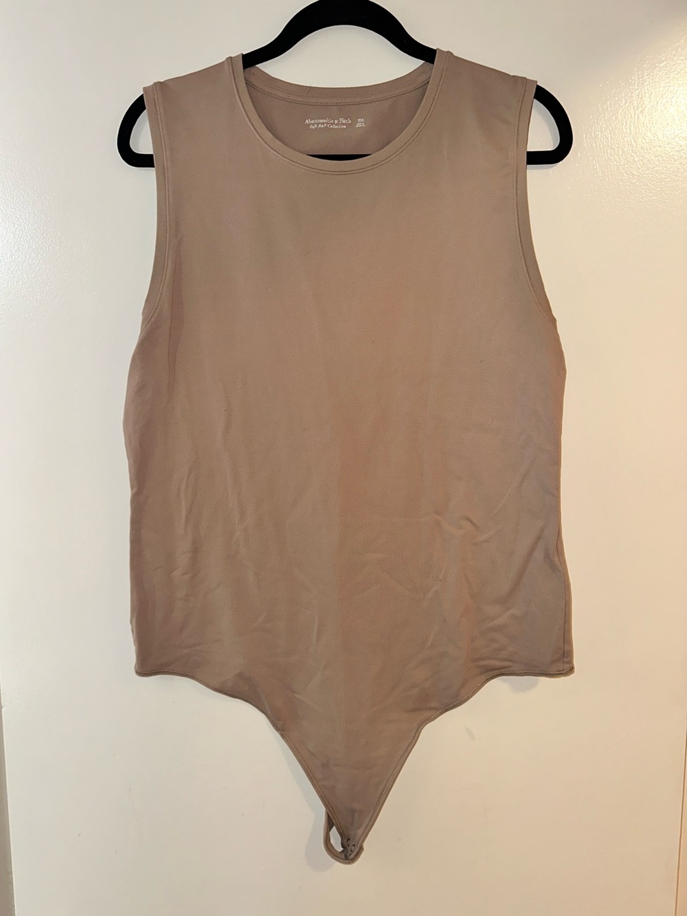 Abercrombie & Fitch Taupe Sleeveless Tank Bodysuit